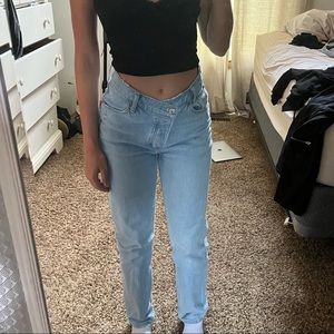 Abercrombie high rise dad Jean